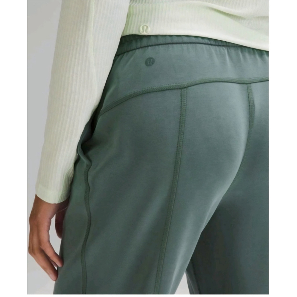Lululemon Softstreme High-Rise Pant Green Pants Dark Forest Size 12 - Picture 3 of 10